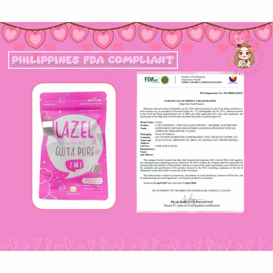 Thumbnail: LAZEL Gluta Pure - 30 Capsule 2 in 1 -  ( From Thailand ) 