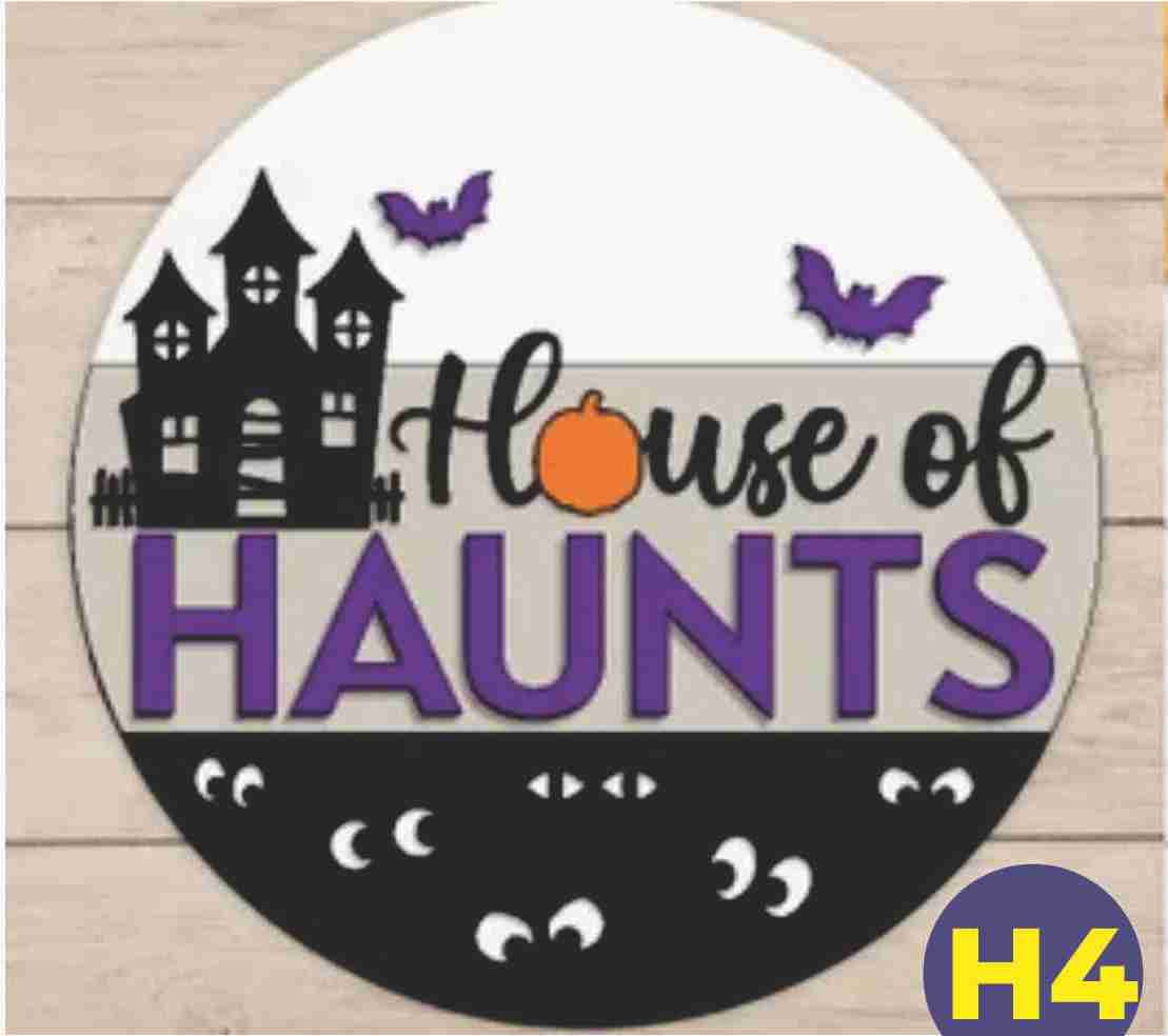 DIY Halloween 3D Circle Sign Workshops