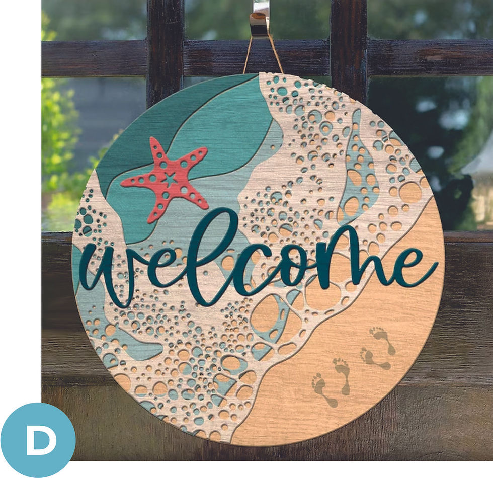 Thumbnail: Sea Inspired Circle 3D sign DIY Workshops