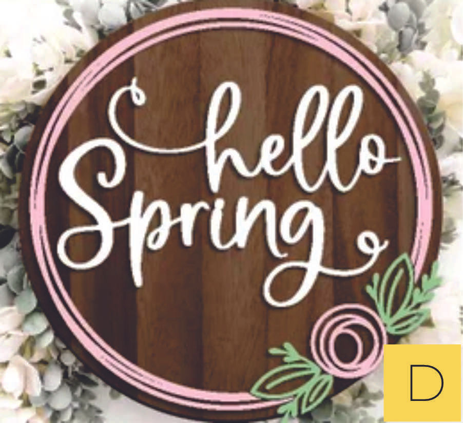 Thumbnail: Hello Spring Circle 3D sign DIY Workshops