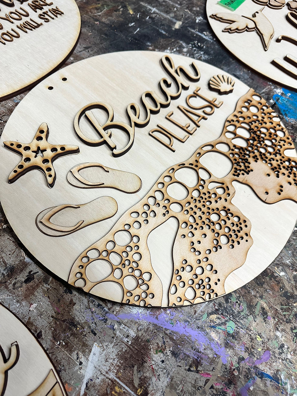 Thumbnail: Sea Inspired Circle 3D sign DIY Workshops