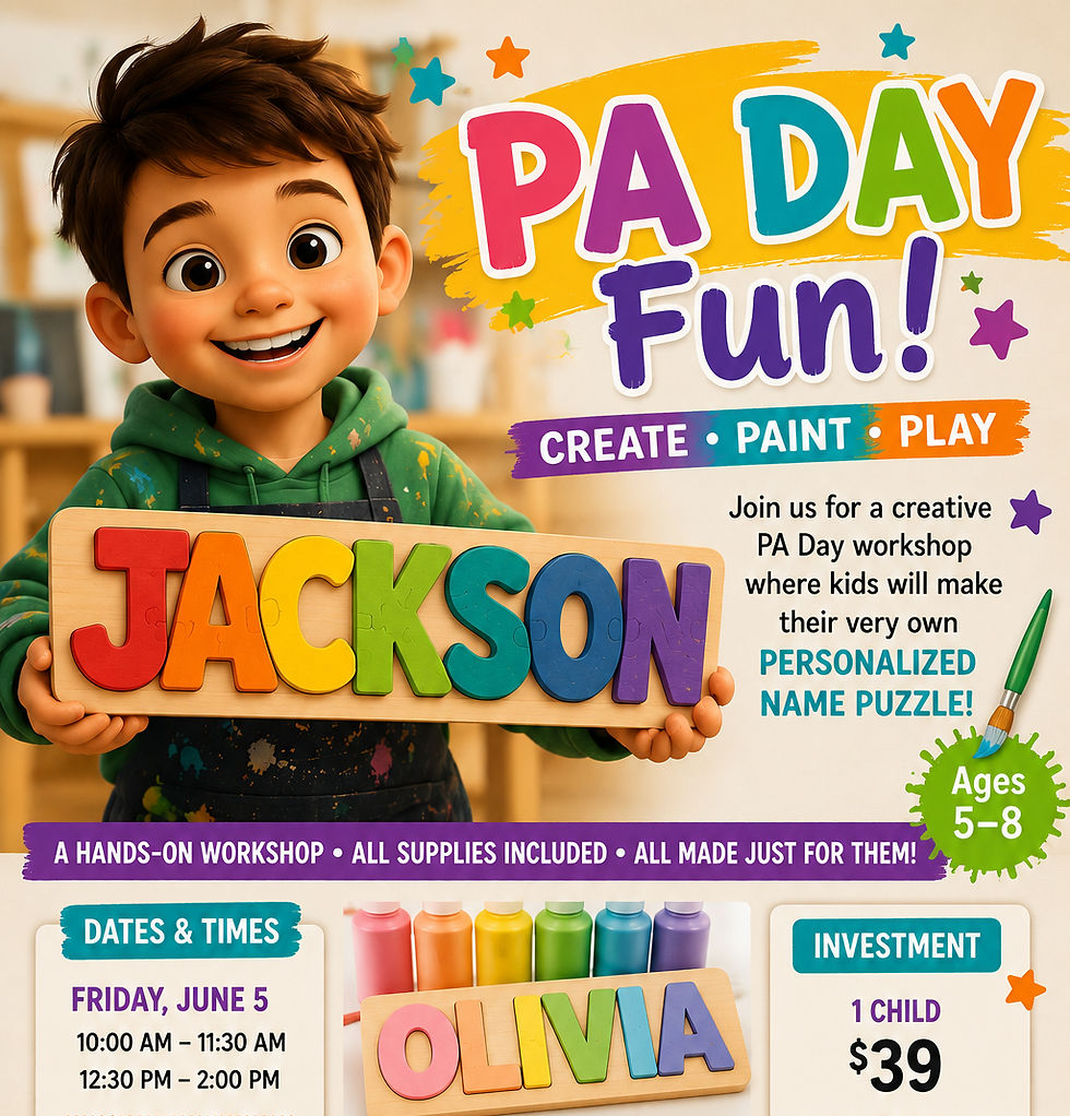 Thumbnail: PA Day Personalized Name Puzzle - 5-8 yrs