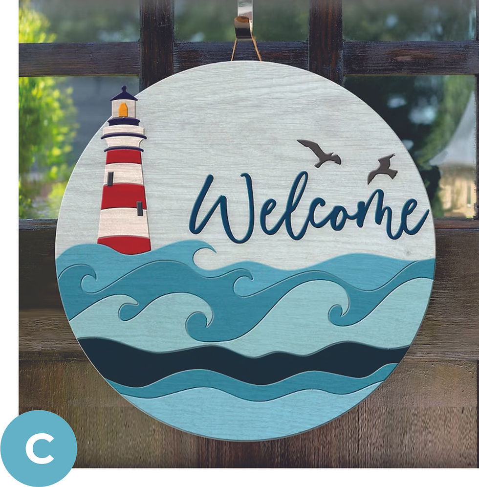 Thumbnail: Sea Inspired Circle 3D sign DIY Workshops