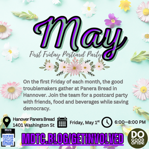 May's First Friday Postcard Party