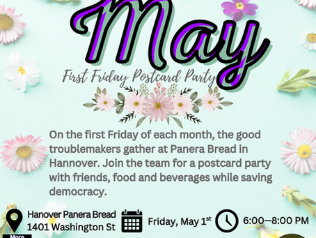 May's First Friday Postcard Party
