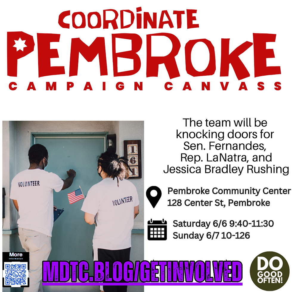 Coordinate Pembroke Campaign Canvass