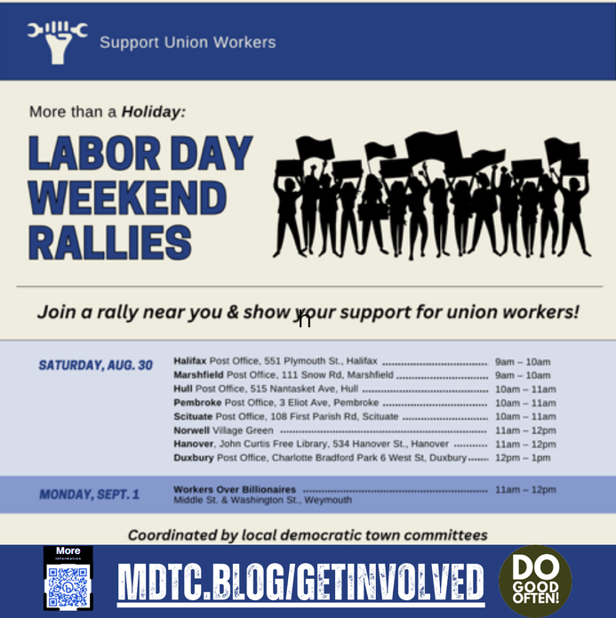 South Shore Labor Day Rallies