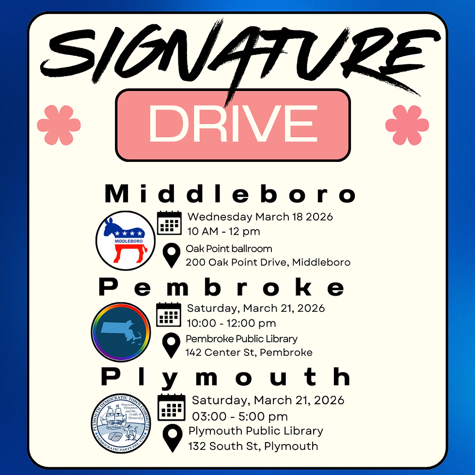 Plymouth county coordinated signature drive