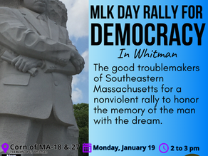 Whitman  MLK day Rally for democracy 