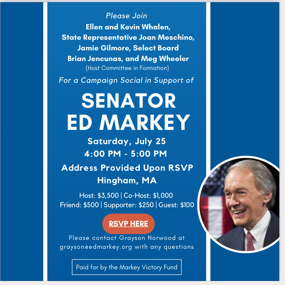 Ed Markey Reception