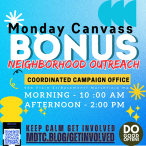 Monday bonus canvass