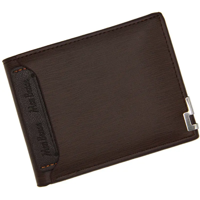 Miniature : Men's Slim PU Leather Short Wallet – Wholesale Fashion