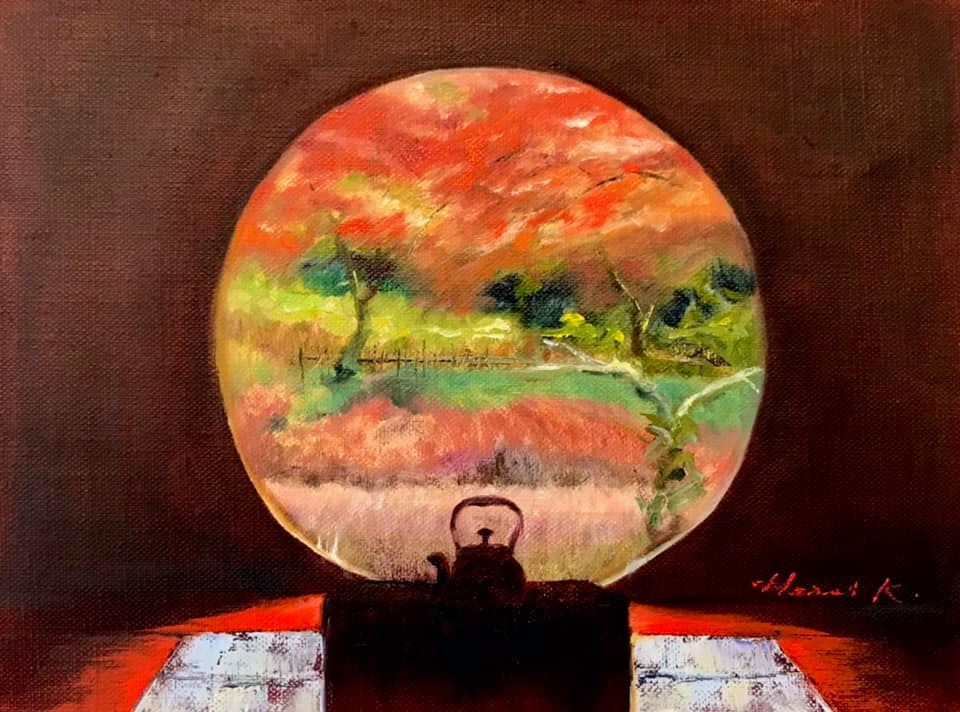 明月院悟りの窓 - 清田晴美