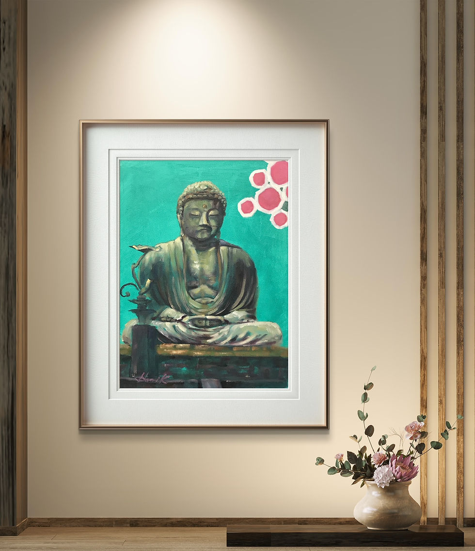 Thumbnail: 鎌倉大仏・春緑　-  清田晴美