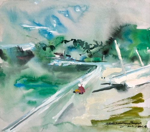 水彩画「小網代の森」 【公式通販】