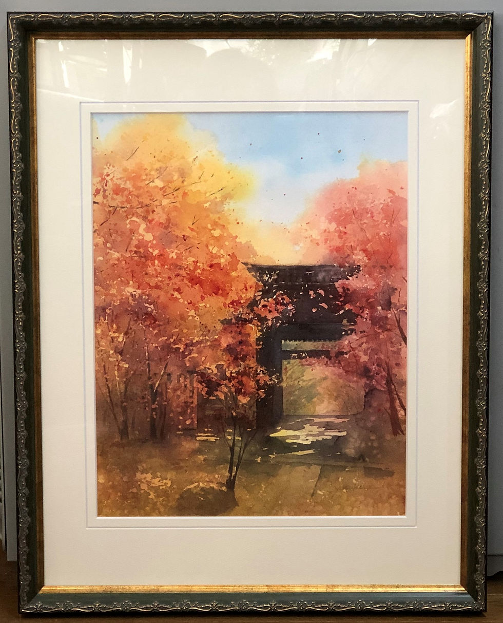 Thumbnail: 紅葉舞う　瀬谷崎康子