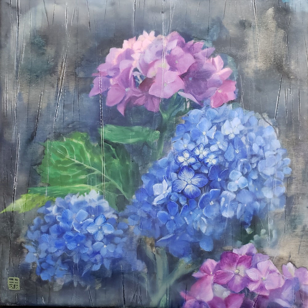 紫陽花　－　齋藤赤絵