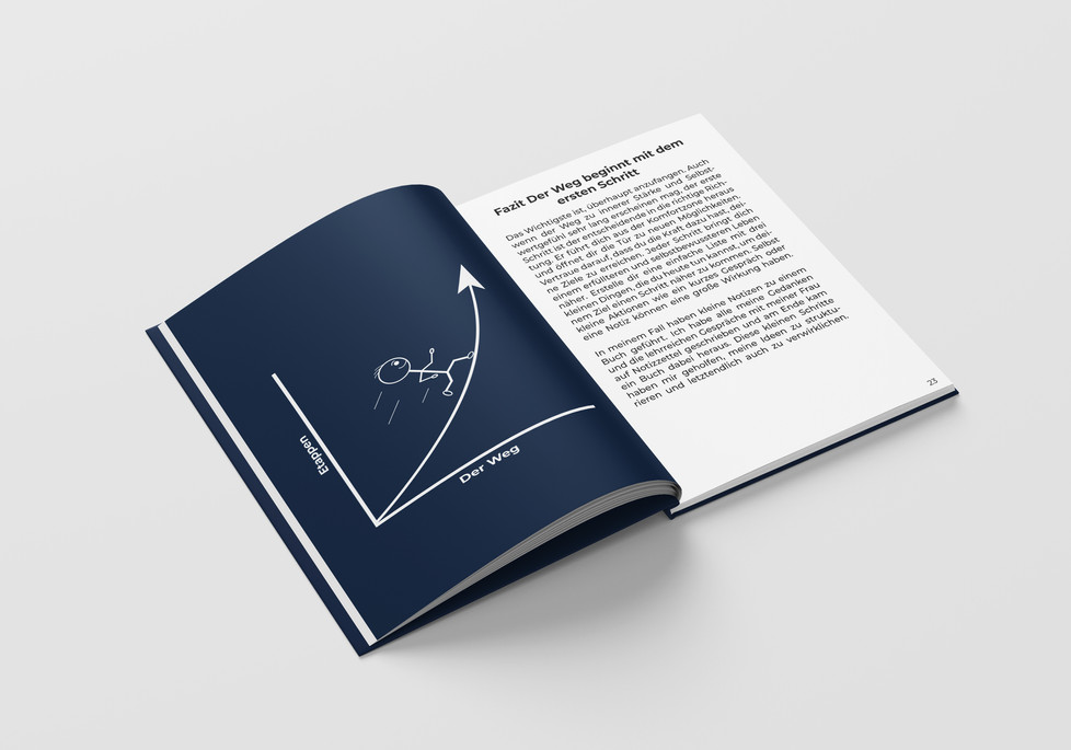 Minimalistische Icons als visuelle Begleiter – die Illustrationen im Buch "Durchblick – 10 Wege zu innerer Stärke und Selbstachtung" von Lars Hofmann unterstützen die Kernaussagen mit klaren, reduzierten Formen. Ein modernes, durchdachtes Design für eine intuitive Leseführung.