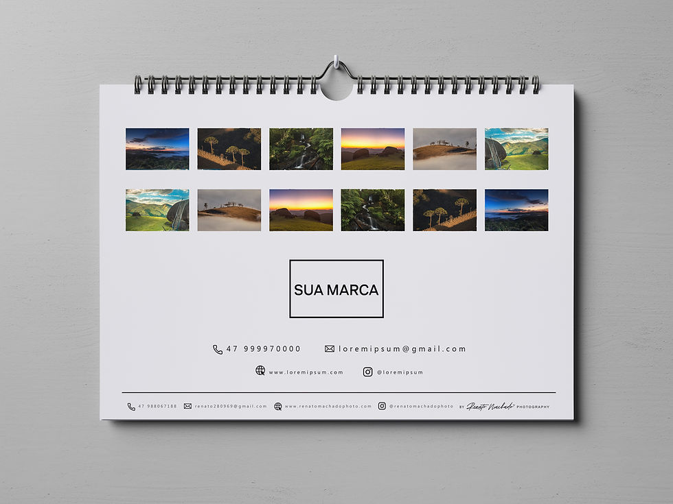 Miniatura: Calendário Personalizado  - MODELO A  ( 50 unidades)