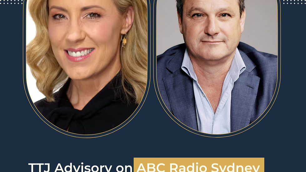 ABC host Kathryn Robinson and TTJ's Thyge Trafford Jones introduction to radio show