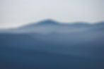 A blue mountain scene