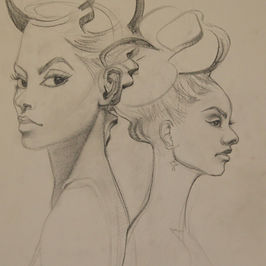 Elegant Portraits and Sketches