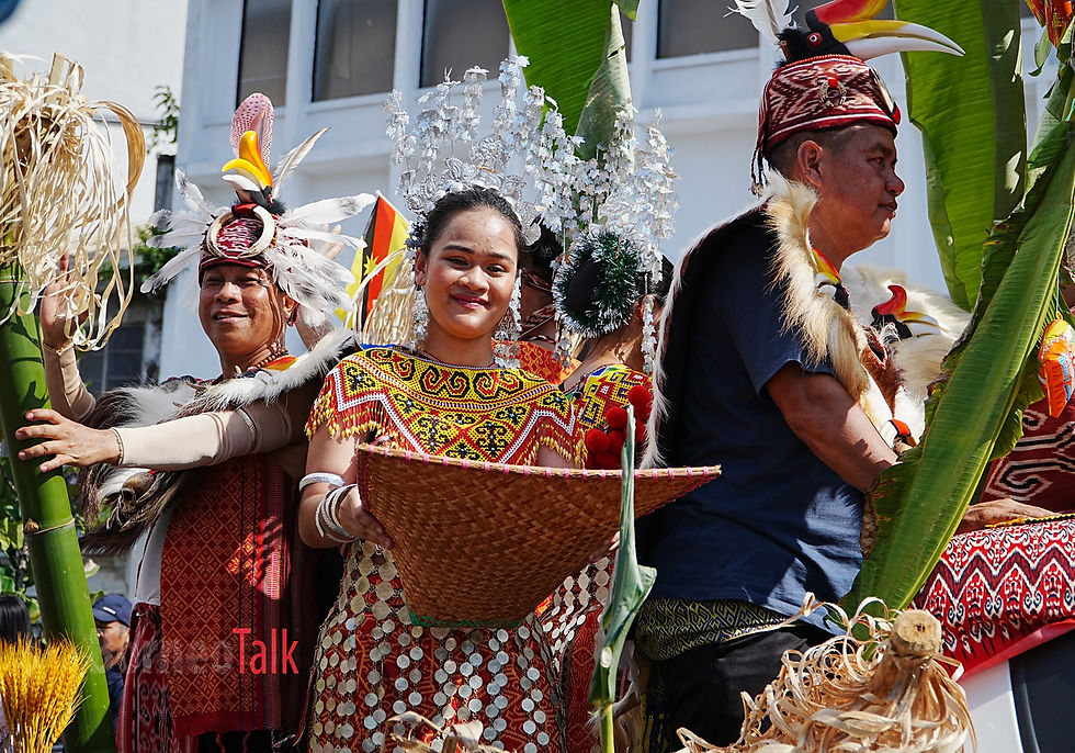 A vibrant display of cultural heritage and unity.