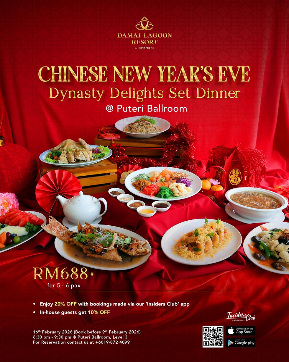 Damai Lagoon Resort previews CNY Eve Set Dinners