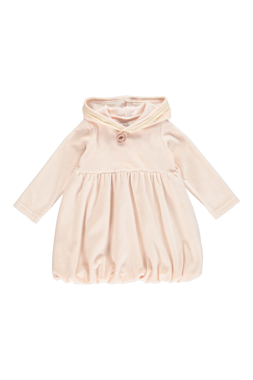 3165C - Velvet ballon dress - Mauve