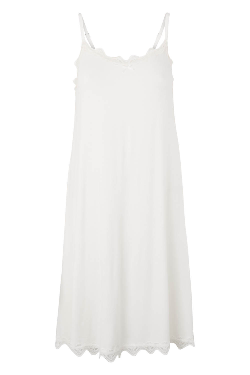 3538K - Slip dress w.lace - Iron grey