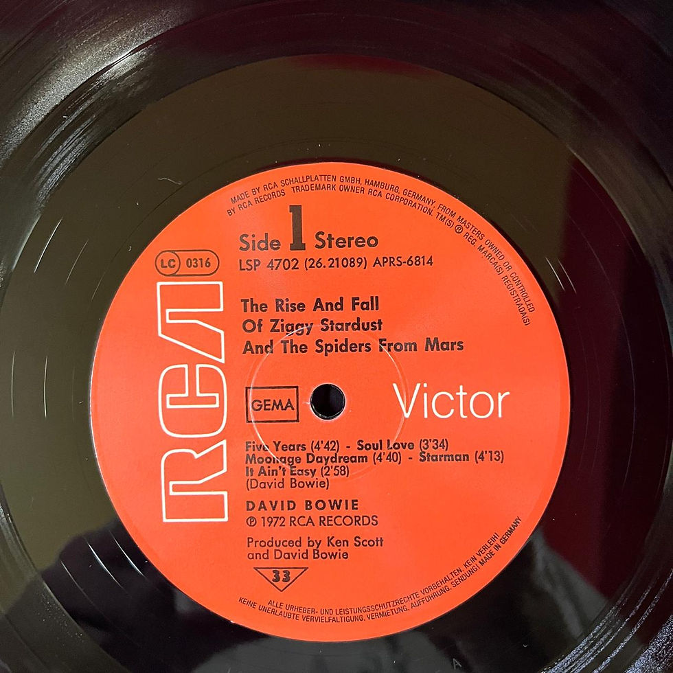 Miniatura: LP David Bowie - The Rise And Fall Of Ziggy Stardust And The Spiders From Mars