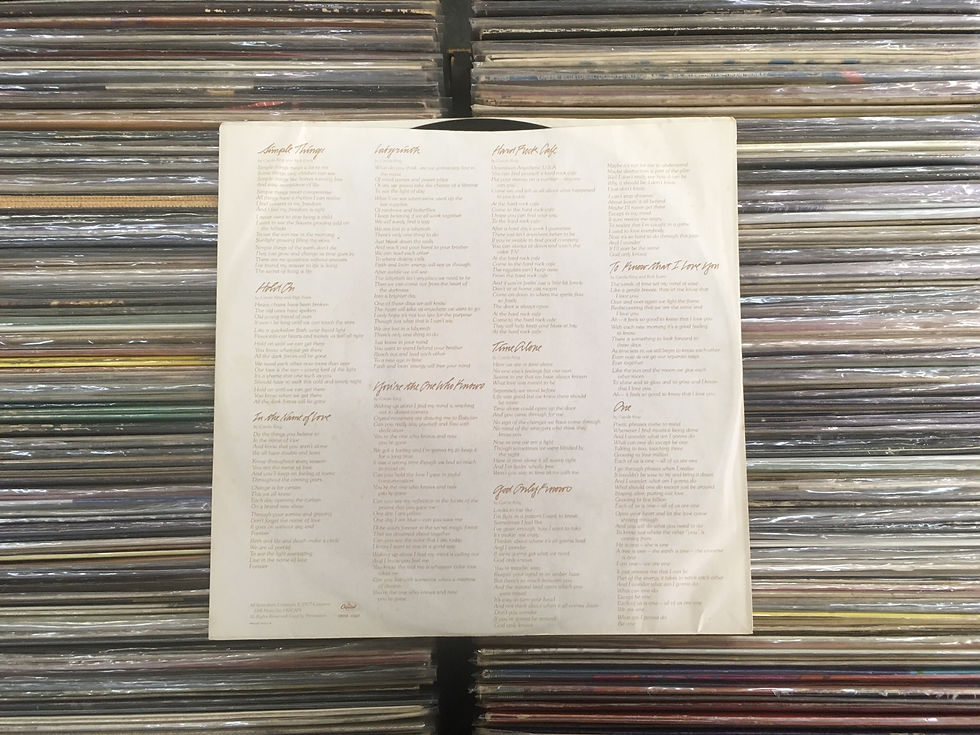 Miniatura: LP Carole King - Simple Things - C/ Encarte - Importado - Capa Dupla