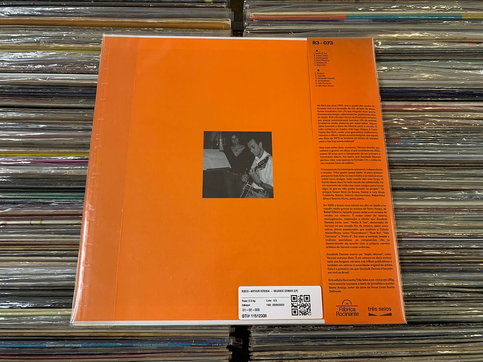 Miniatura: Arthur Verocai - Saudade Demais 2002/2025 - Lacrado