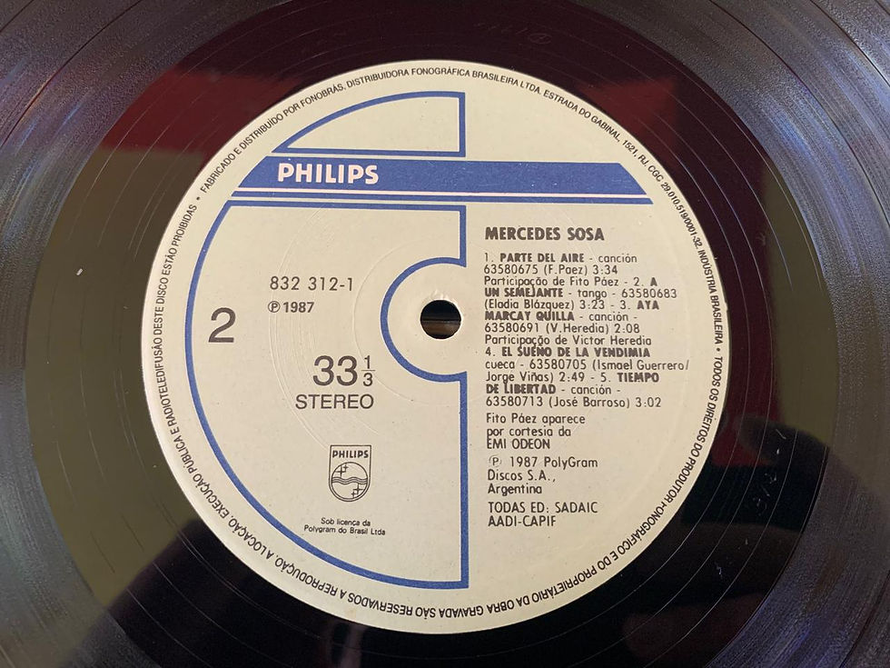 Miniatura: LP Mercedes Sosa - Mercedes Sosa (1987)