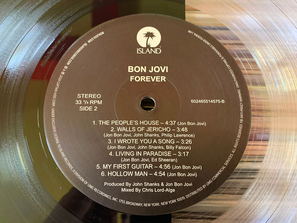 Miniatura: LP Bon Jovi - Forever (Importado, LP Colorido, C/Encarte)