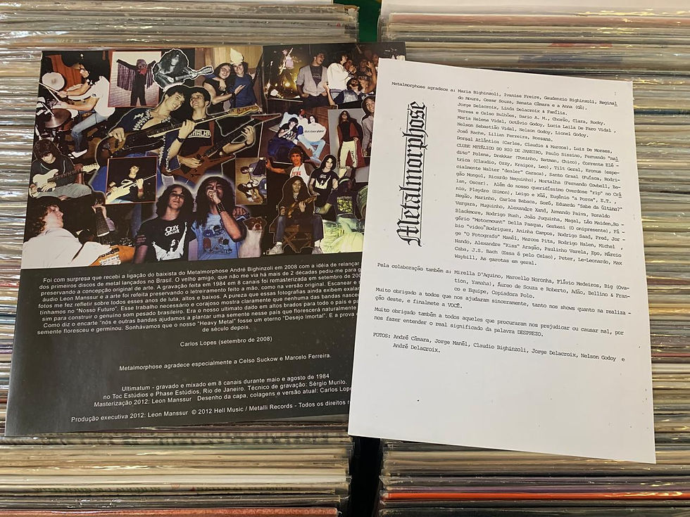 Miniatura: LP Dorsal Atlântica / Metalmorphose - Ultimatum (Colorido, C/Encartes)