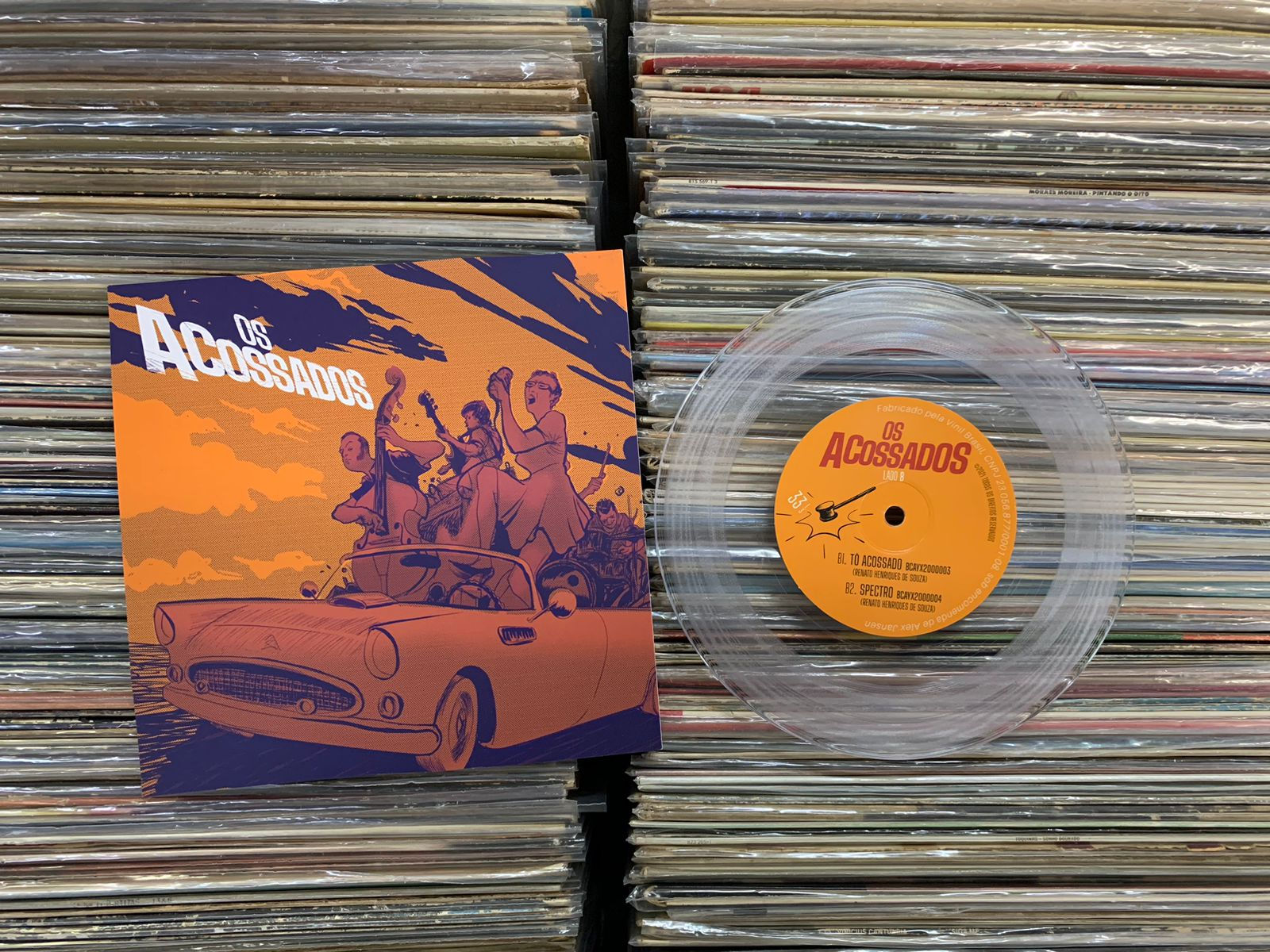 Compacto Os Acossados - 2022 - Vinil Transparente