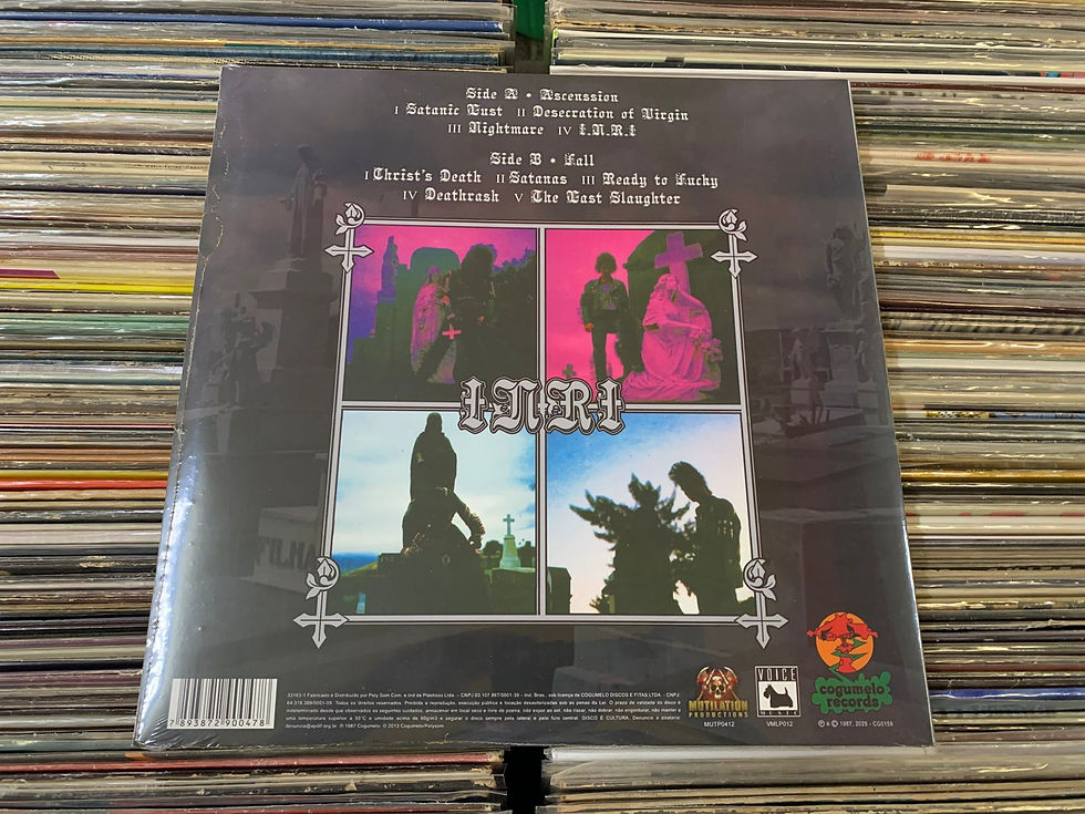 Miniatura: LP Sarcófago - I.N.R.I - C/ Livreto - Vinil Vermelho - Lacrado
