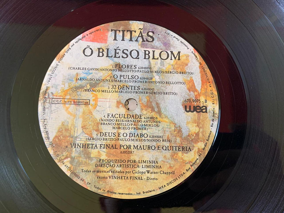 Miniatura: LP Titãs - Õ Blésq Blom - Capa Dupla - C/ Encarte