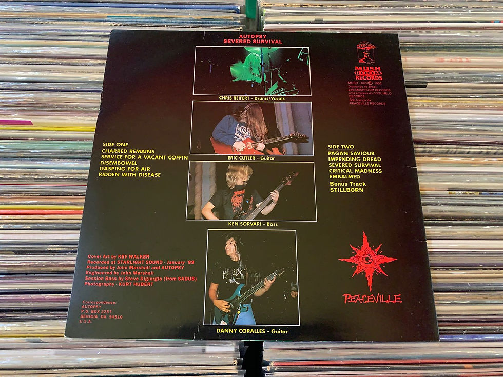 Miniatura: LP Autopsy - Severed Survival - C/Encarte