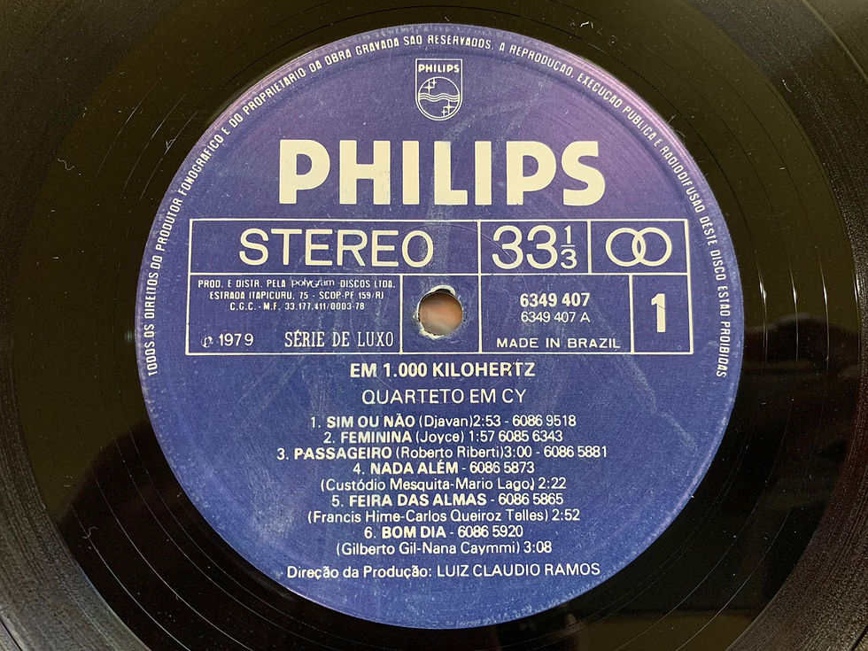 Miniatura: LP Quarteto Em Cy Em 1000 Kilohertz - C/ Encarte