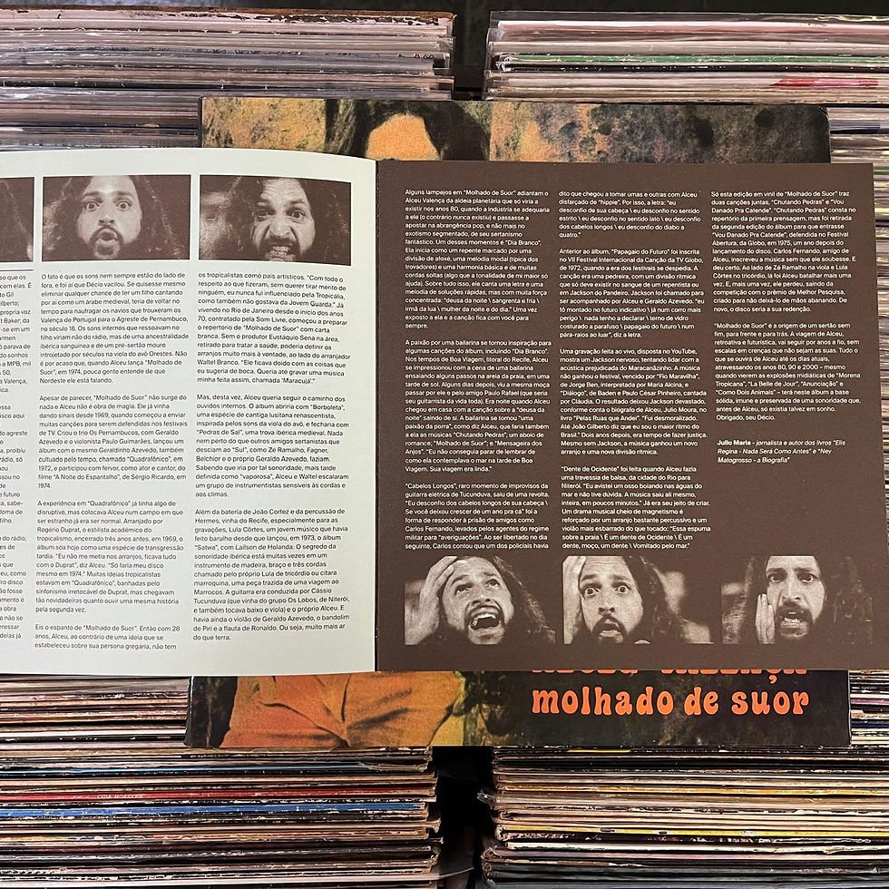 Miniatura: LP Alceu Valença - Molhado De Suor - Vinil Verde