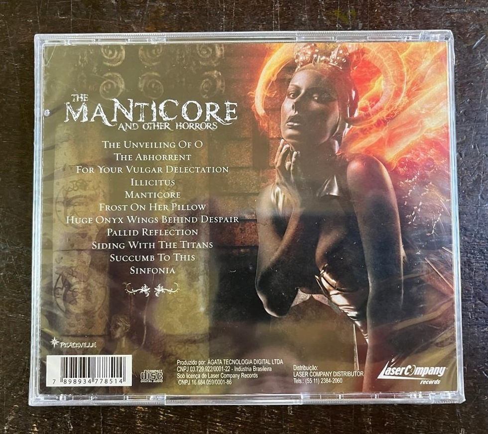 Miniatura: CD Cradle Of Filth - The Manticore And Other Horrors - Lacrado