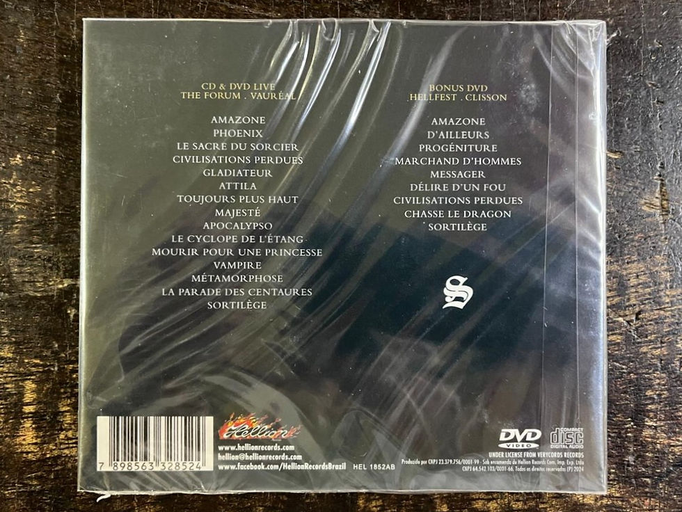 Miniatura: CD + DVD Sortilège - Coram Populo - Digipack - Lacrado