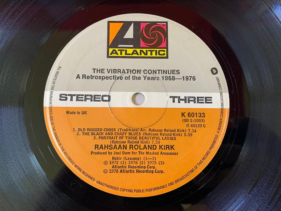 Miniatura: LP Rahsaan Roland Kirk - The Vibration Continues - Duplo - Importado