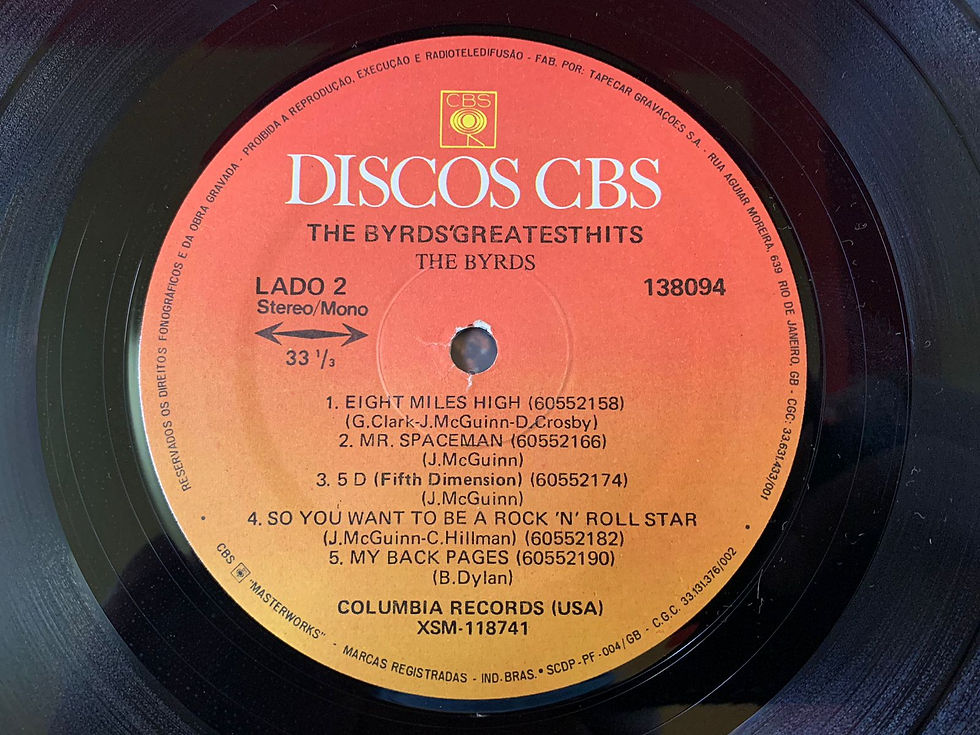 Miniatura: LP The Byrds - The Byrds' Greatest Hits