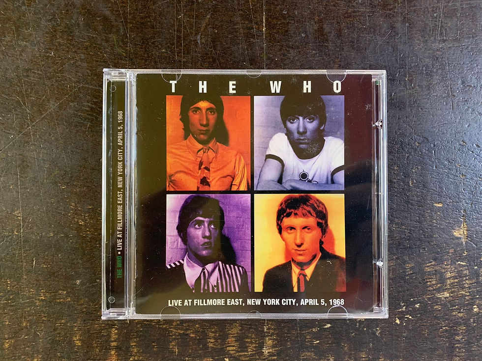 CD The Who - Live At Fillmore East, New York City, April 5, 1968 - Importado