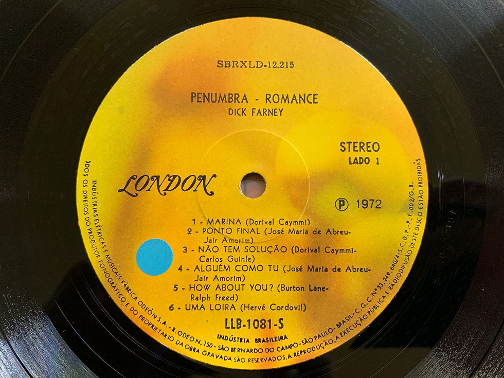 Miniatura: LP Dick Farney - Penumbra Romance
