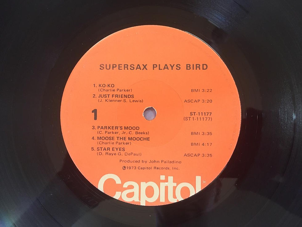 Miniatura: LP Supersax - Supersax Plays Bird - Importado