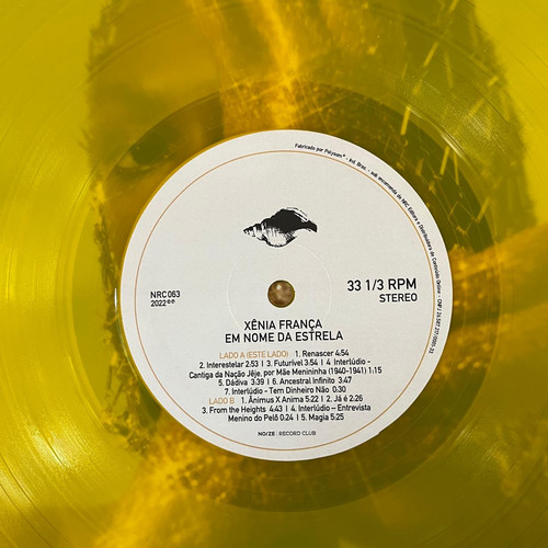 LP Xênia França - Em Nome Da Estrela - Vinil Colorido - C/ Revista